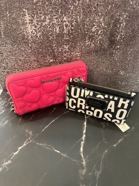 Luxury “M” Collection-Michael Kors and Mark Jacobs-Black/White/Hibiscus